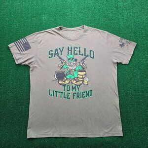 Grunt‎ Style Tshirt Mens XL Short Sleeve Say Hello To My Little Friend